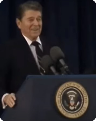 Reagan at Podium